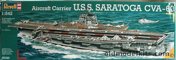 Revell 1/542 USS Saratoga Aircraft Carrier CV-60, 05089 plastic model kit